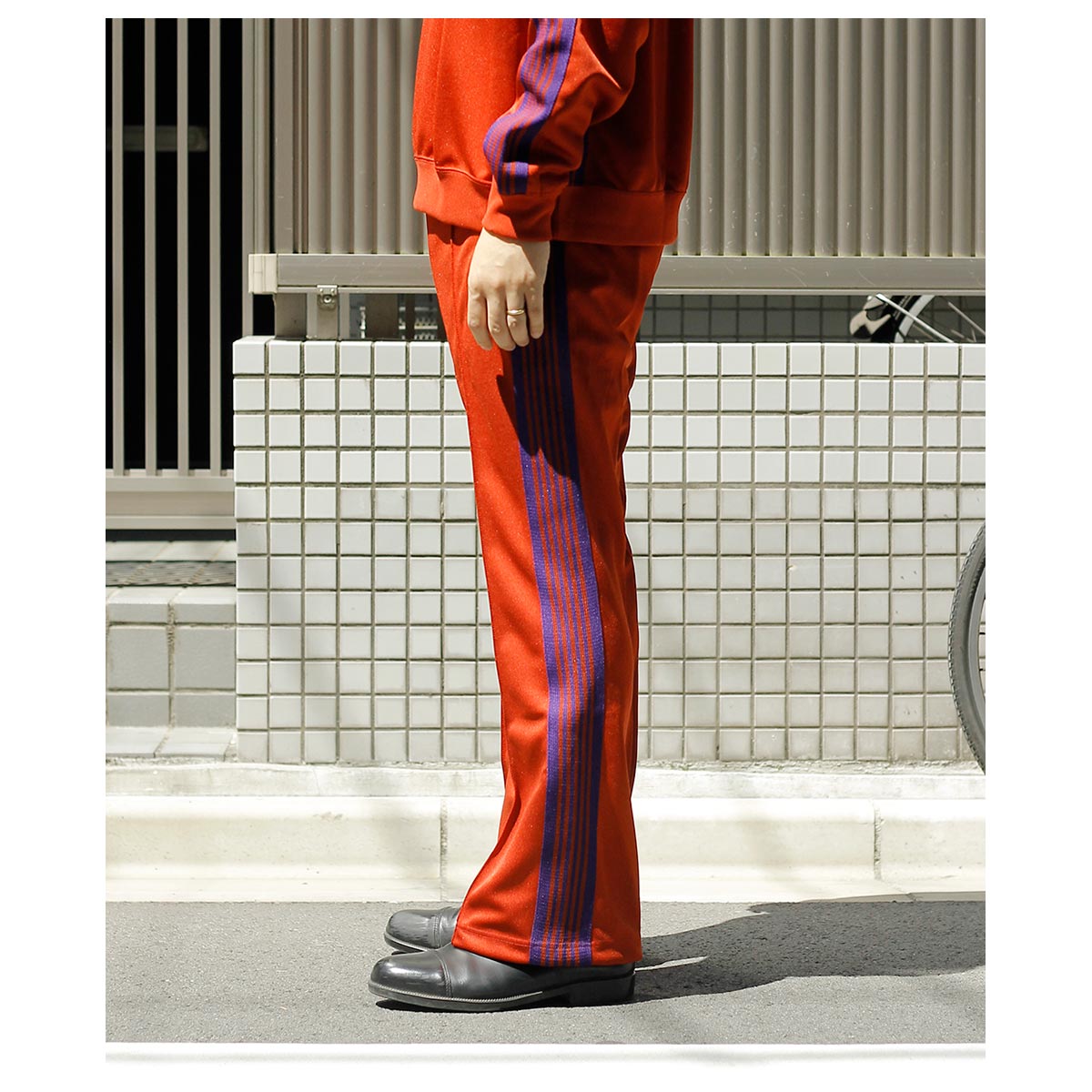 �ˡ��ɥ륺 NEEDLES  �֡��ĥ��å� �ȥ�å� �ѥ�� �ݥꥹ�ࡼ�� Boot-Cut Track Pant - Poly Smooth (RW318)