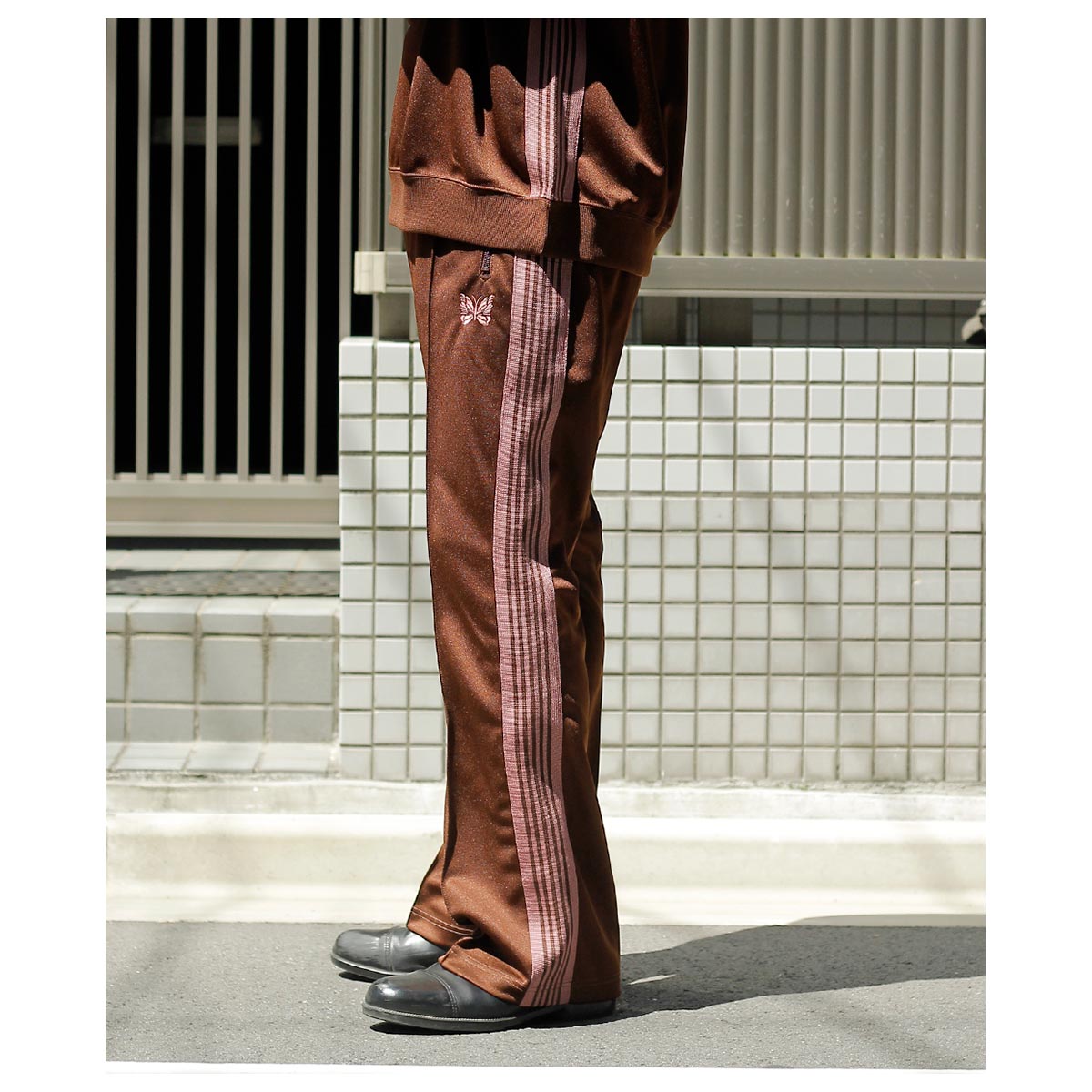 �ˡ��ɥ륺 NEEDLES  �֡��ĥ��å� �ȥ�å� �ѥ�� �ݥꥹ�ࡼ�� Boot-Cut Track Pant - Poly Smooth (RW318)