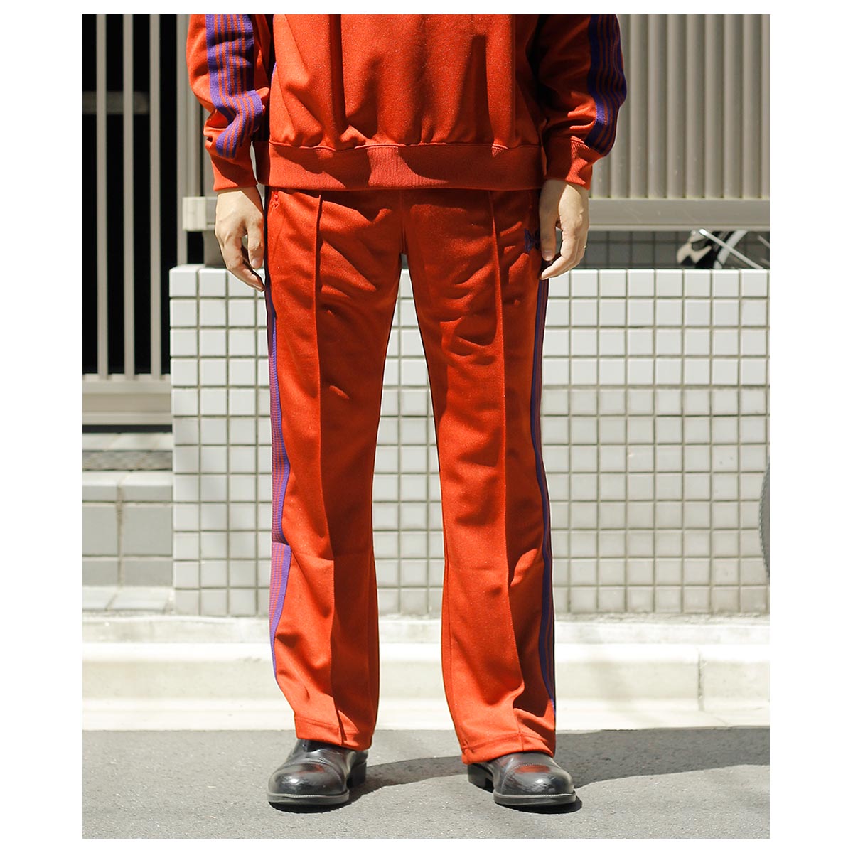 �ˡ��ɥ륺 NEEDLES  �֡��ĥ��å� �ȥ�å� �ѥ�� �ݥꥹ�ࡼ�� Boot-Cut Track Pant - Poly Smooth (RW318)