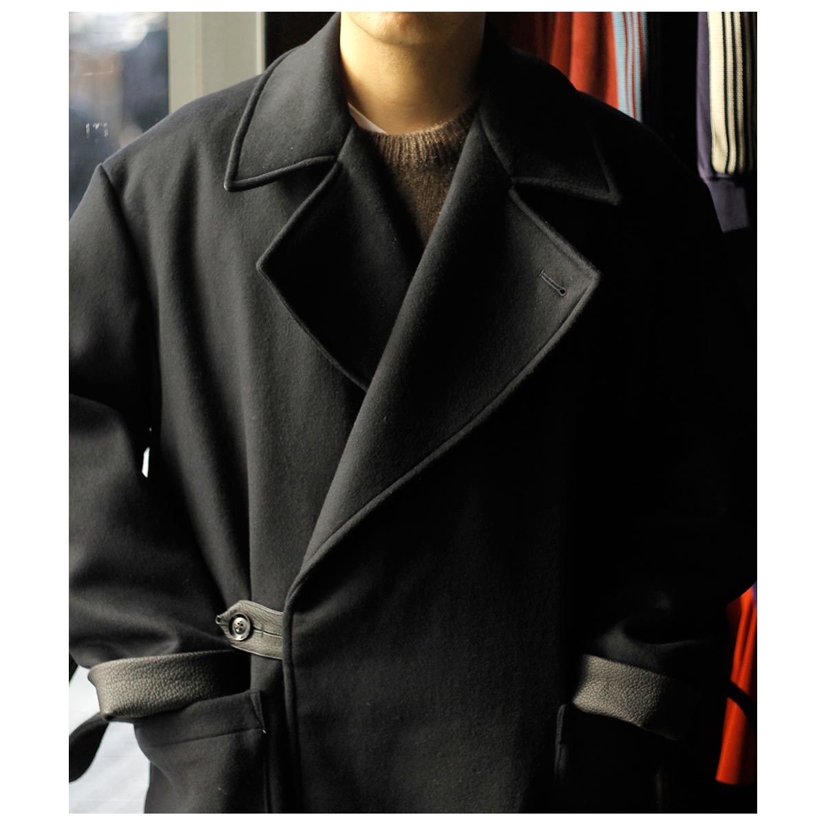 �����٥른�� AUBERGE �ӥ��塼�� �����ߥ� 160's ������ �٥�ƥå� ������ "���ͥ꡼" Vicuna Cashmere 160's Wool Belted Coat "CONNERY" (AU25A01)