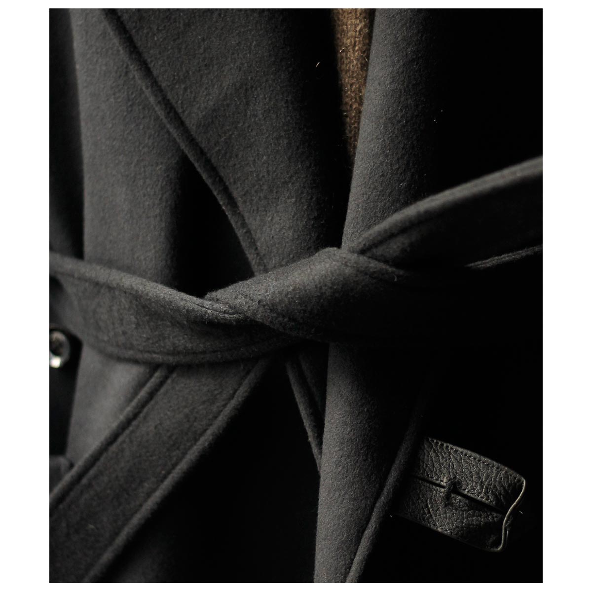 �����٥른�� AUBERGE �ӥ��塼�� �����ߥ� 160's ������ �٥�ƥå� ������ "���ͥ꡼" Vicuna Cashmere 160's Wool Belted Coat "CONNERY" (AU25A01)