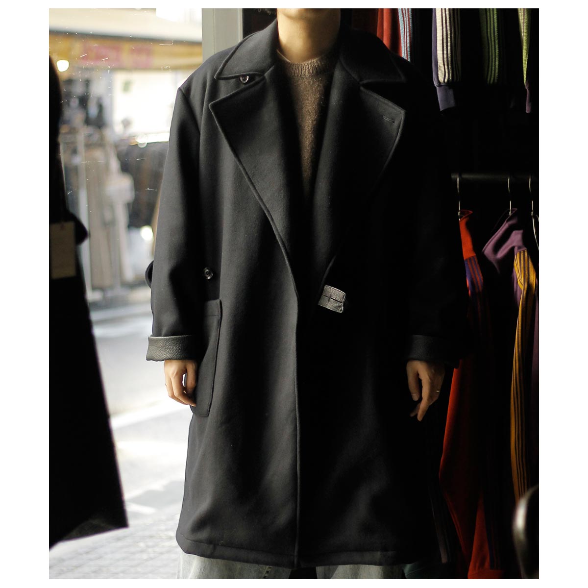 �����٥른�� AUBERGE �ӥ��塼�� �����ߥ� 160's ������ �٥�ƥå� ������ "���ͥ꡼" Vicuna Cashmere 160's Wool Belted Coat "CONNERY" (AU25A01)