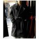 �����٥른�� AUBERGE �ӥ��塼�� �����ߥ� 160's ������ �٥�ƥå� ������ "���ͥ꡼" Vicuna Cashmere 160's Wool Belted Coat "CONNERY" (AU25A01)