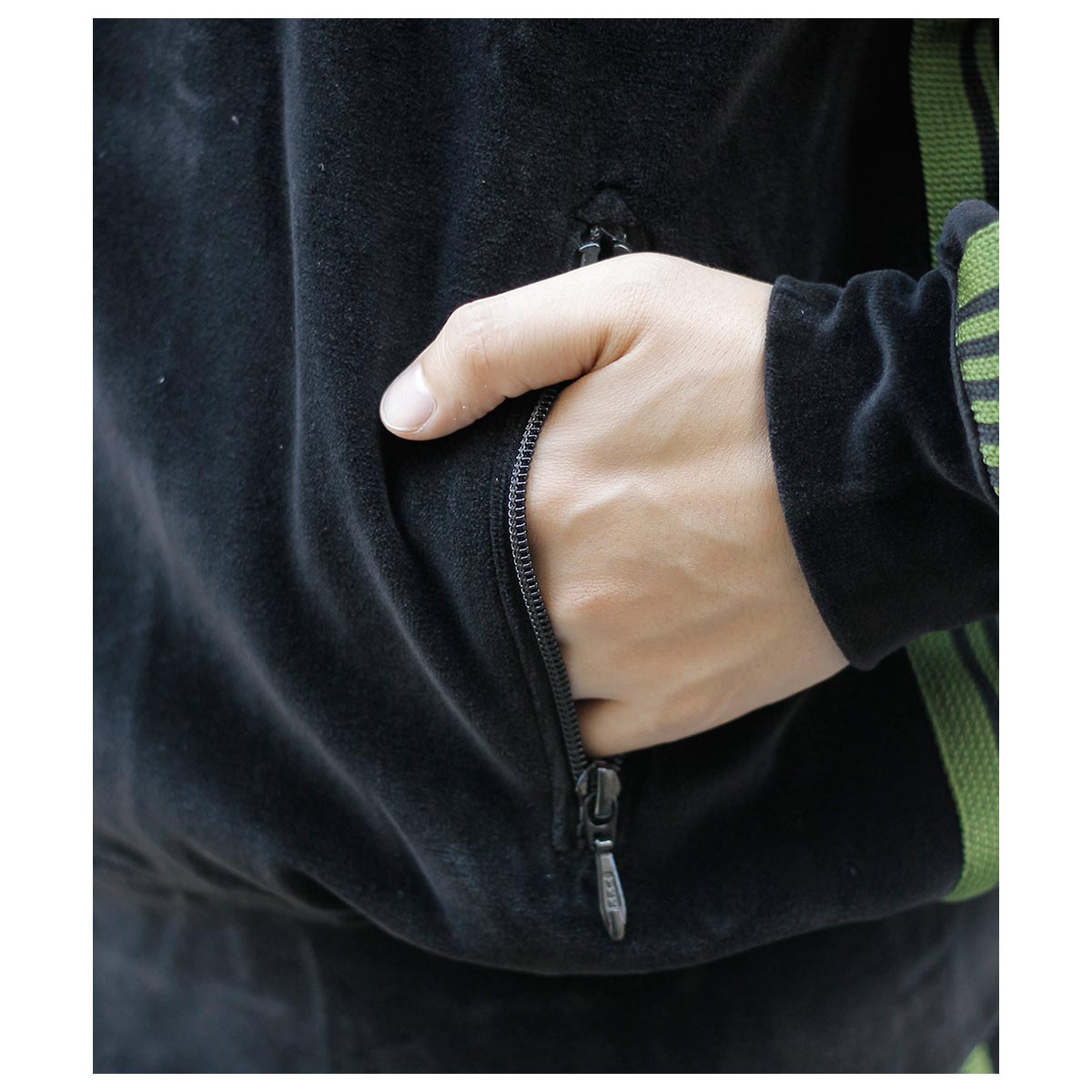 50%OFF ������ �ˡ��ɥ륺 NEEDLES   �٥��� ��֥��顼 �ȥ�å� ���㥱�å� Rib Collar Track Jacket - C/PE Velour (RW323)