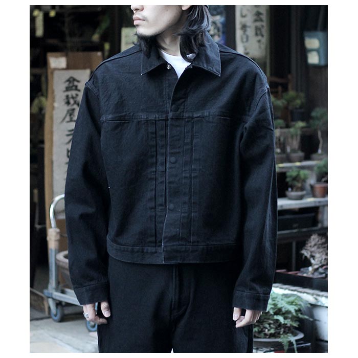 �������� 1000S ����ӥ��֥� �ץ꡼�ĥǥ˥ॸ�㥱�å� INVISIBLE PLEATED DENIM JACKET (TH-059)