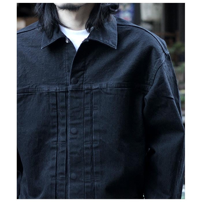 �������� 1000S ����ӥ��֥� �ץ꡼�ĥǥ˥ॸ�㥱�å� INVISIBLE PLEATED DENIM JACKET (TH-059)