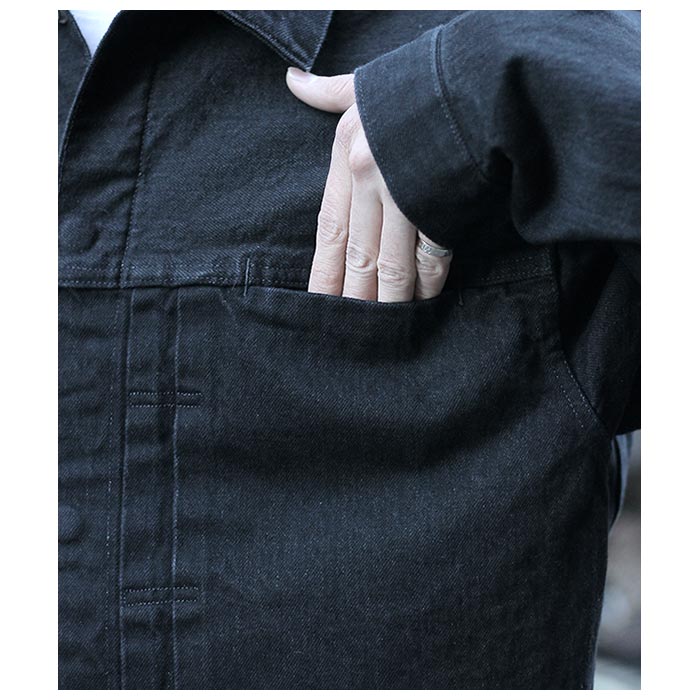 �������� 1000S ����ӥ��֥� �ץ꡼�ĥǥ˥ॸ�㥱�å� INVISIBLE PLEATED DENIM JACKET (TH-059)