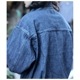 �������� 1000S ����ӥ��֥� �ץ꡼�ĥǥ˥ॸ�㥱�å� INVISIBLE PLEATED DENIM JACKET (TH-059)
