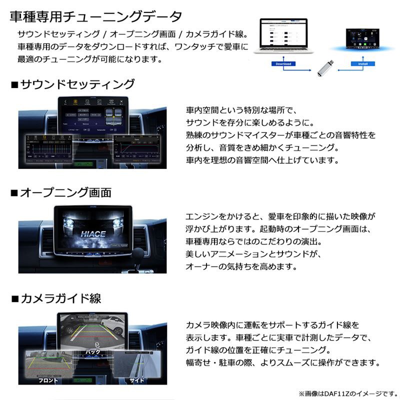 DAF11Z アルパイン 11型フローティング ビッグDA apple CarPlay