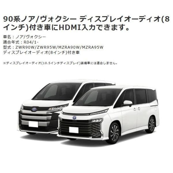 ノア＆ヴォクシー専用HDMI映像入力キット、ビートソニックから