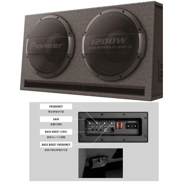 TS-WX1220AH パイオニア カロッツェリア 1200Wアンプ＆30cmウーハー2発