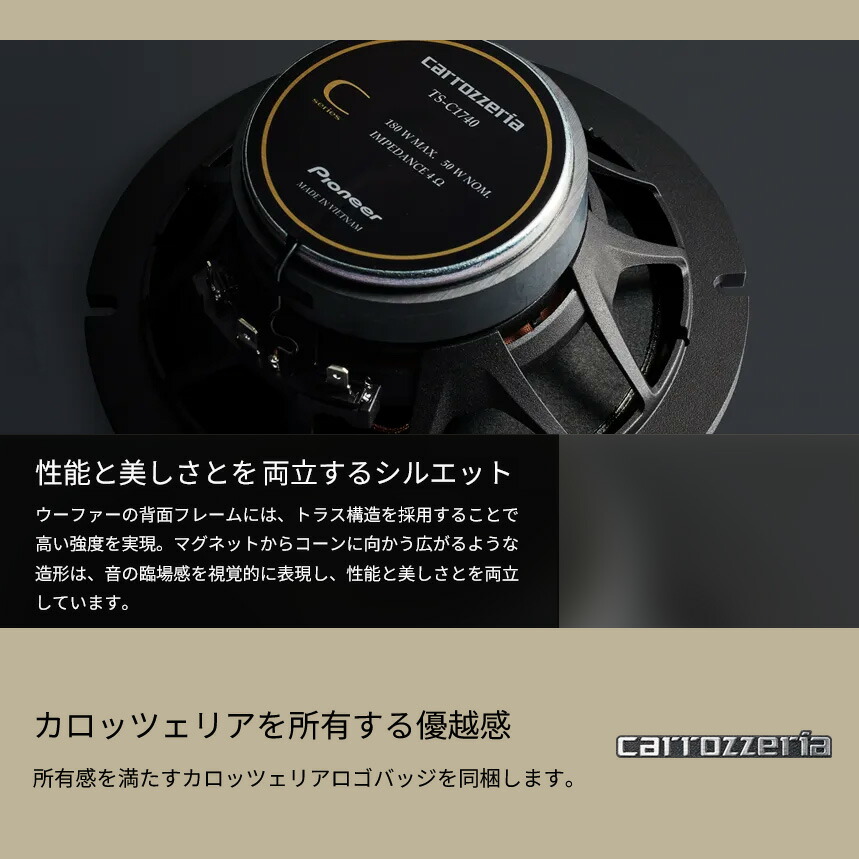 TS-C1640 pioneer パイオニア carrozzeria カロッツェリア 16cm