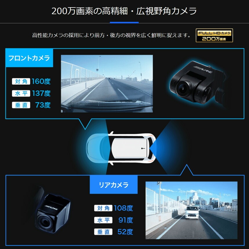 DVR-DM1046A-OC ALPINE アルパイン ドライブレコーダー搭載10型