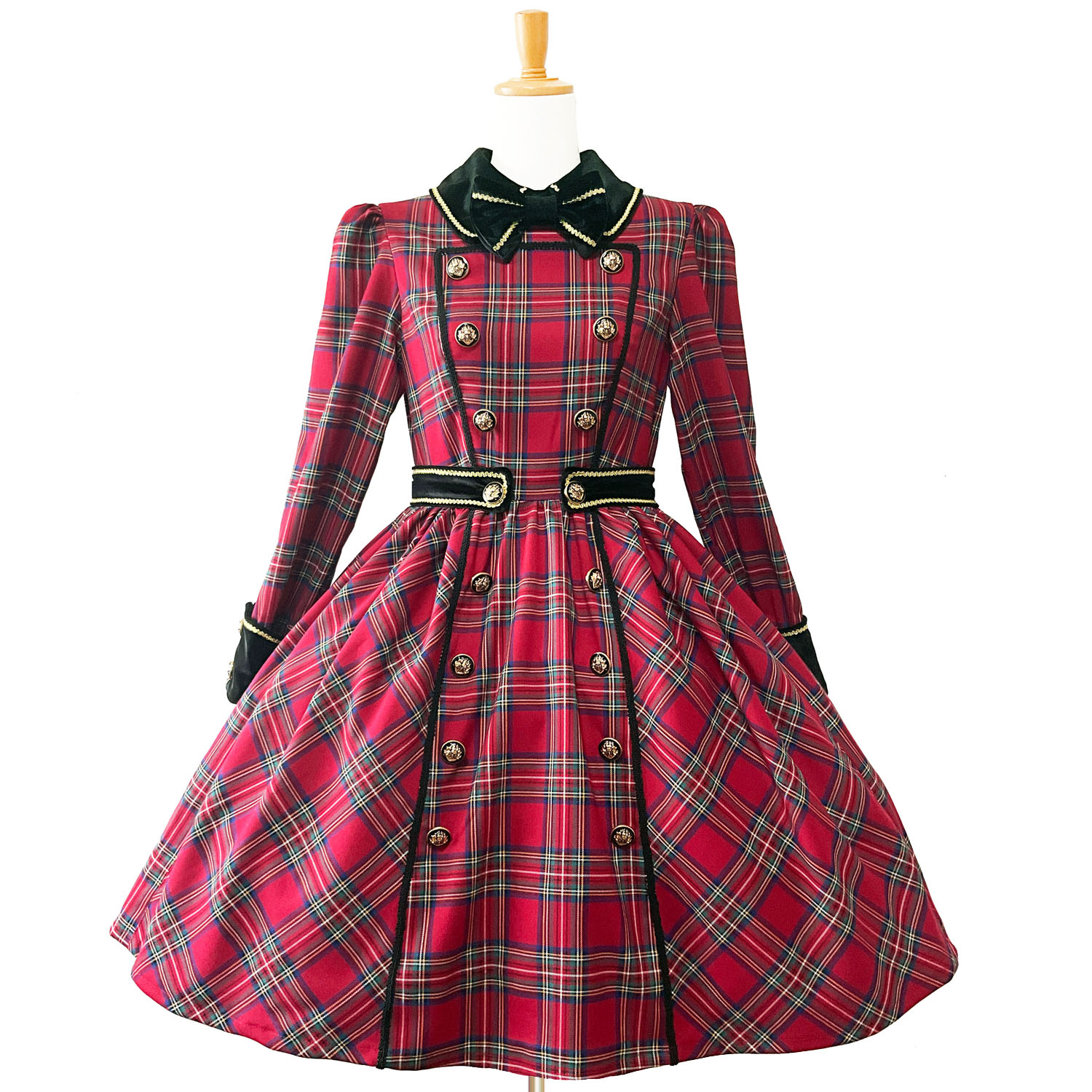 最新作】Napoleon Tartan Dress 赤チェックのナポレオン