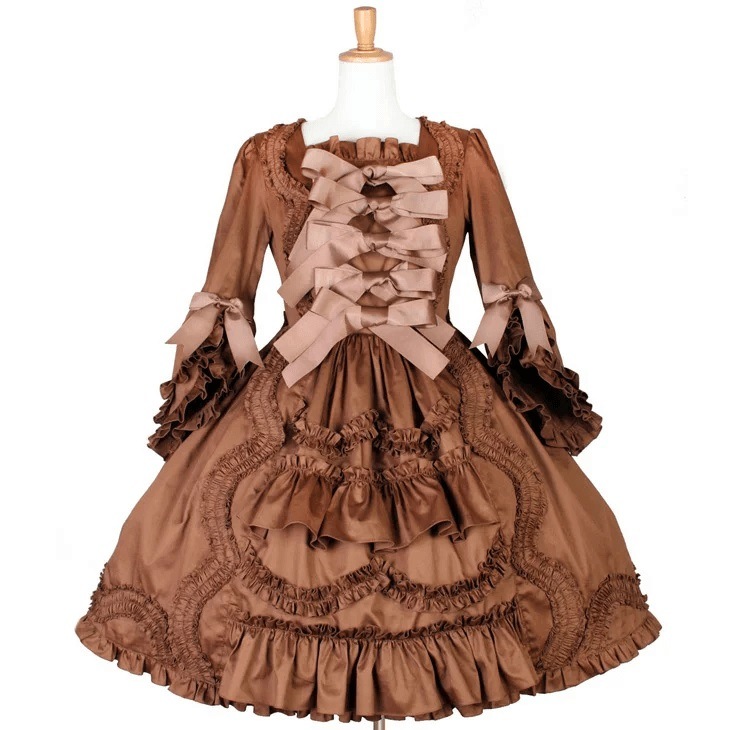 アンティークフリルのクラシックワンピ 16 Br ワンピースドレス And Romeo アンドロミオ アンティークフリルのクラシックワンピ 16 Br ワンピースドレス And Romeo アンドロミオ