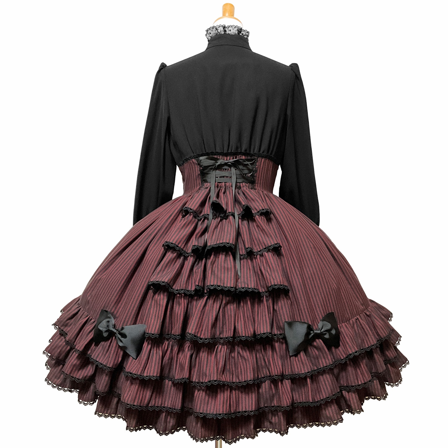 【ブラック】アンドロミオ ゴシックドレス 最新作】黒薔薇ノクターン｜コサージュ付きクラシカルワンピース