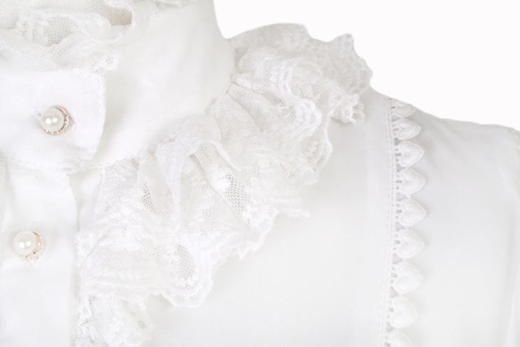 どんなジャンパースカートにも合う シフォンマルチブラウス B111