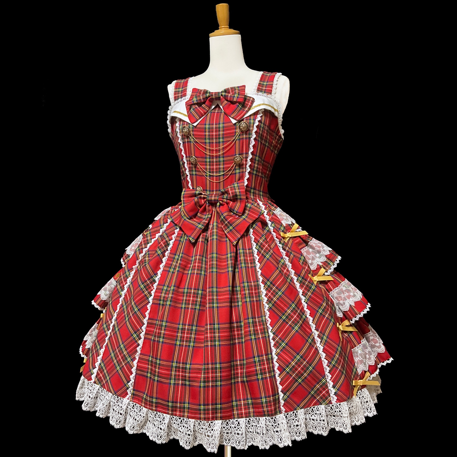 最新作】【赤チェック】Scarlet Emblem JSK（スカーレット・エンブレム