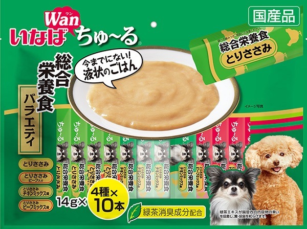 いなば Wanちゅ る 総合栄養食バラエティ 40本入り 14ｇｘ40本 Ds 163 の購入 犬 ウェットフード いなば 総合栄養食 アンディーマーブル 本店