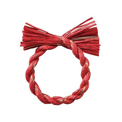 わらルック14 ゴールド入り MK. わらルックリース水引14 シンク/ゴールド | 季節の素材