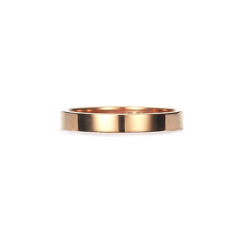 Square Band Ring K18PG 幅3.5mm