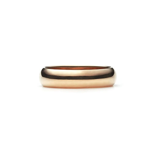 Round Band Ring K18PG 幅5.0mm