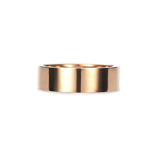 Square Band Ring K18PG 幅6.5mm