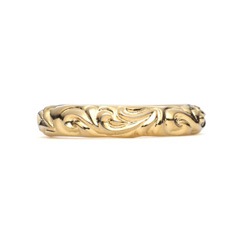 Arabesque Wide Ring K18YG