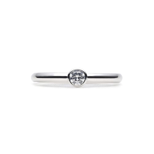 Plain Engagement Ring PLATINUM 950(0.15ct)