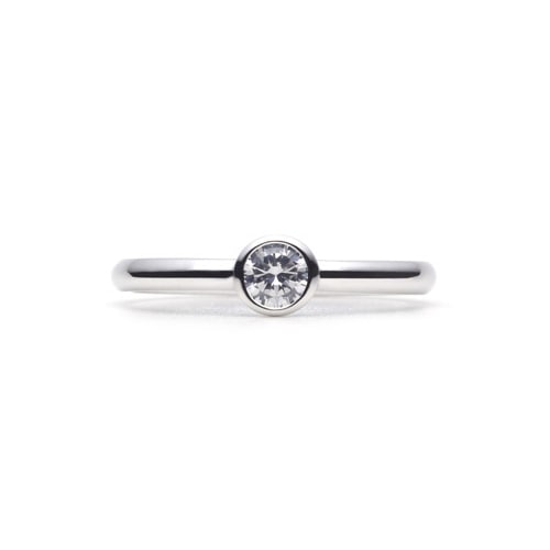 Plain Engagement Ring PLATINUM 950(0.2ct)