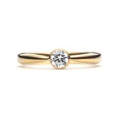 Classic Engagement Ring K18 YELLOW GOLD0.2ct)