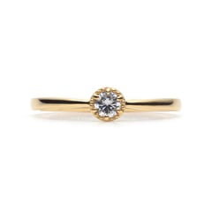 Floral Engagement Ring K18 YELLOW GOLD0.15ct)