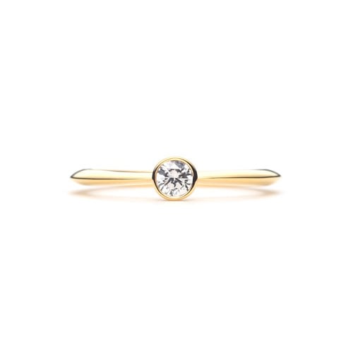Plain Engagement Ring Ver.2 K18 YELLOW GOLD(0.15ct)