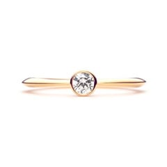 Plain Engagement Ring Ver.2 K18 PINK GOLD0.15ct)