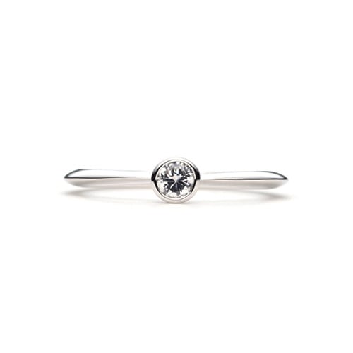 Plain Engagement Ring Ver.2 PLATINUM 950(0.15ct)