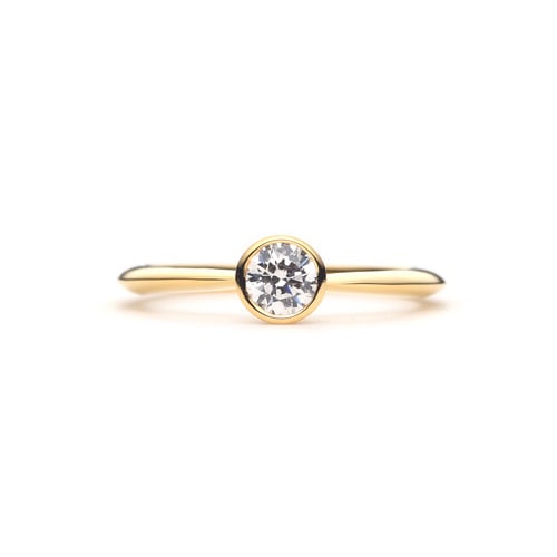 Plain Engagement Ring Ver.2 K18 YELLOW GOLD(0.3ct)