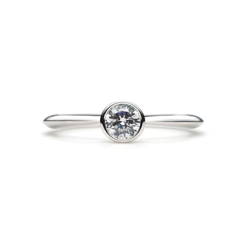 Plain Engagement Ring Ver.2 PLATINUM 950(0.3ct)