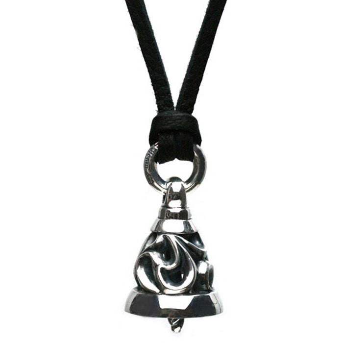 ArgentGleam Classic Arabesque Bell Charm / Large