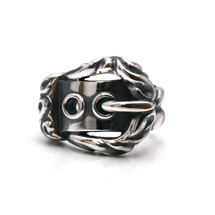 ArgentGleam Classic Arabesque Belt Ring