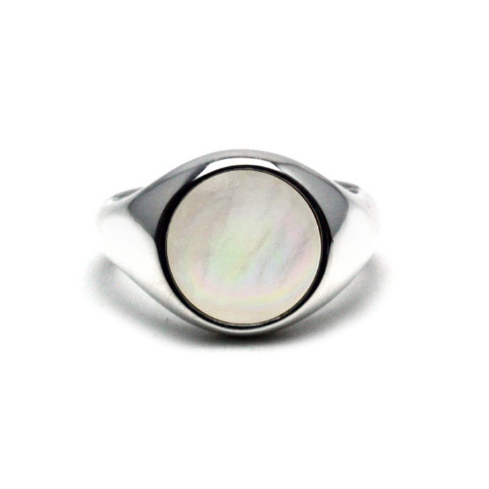 White Mother of Pearl Ring