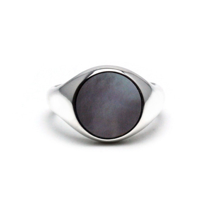 Black Mother of Pearl Ring