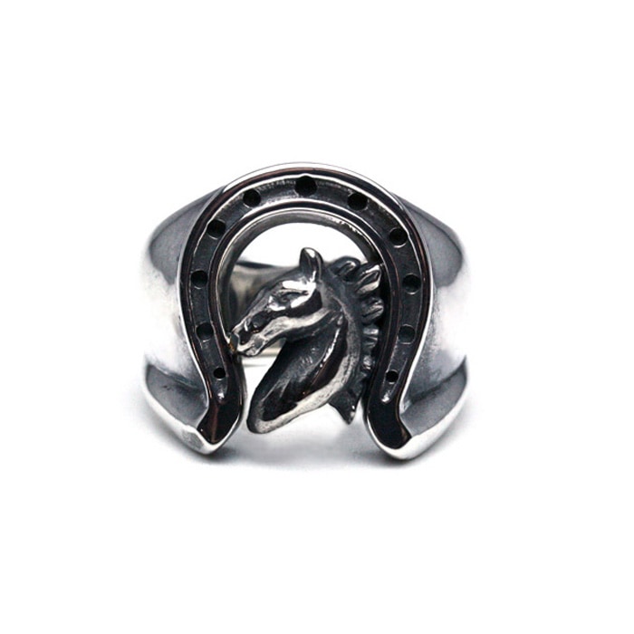 LUCKY HORSESHOE Ring / Horse Silver