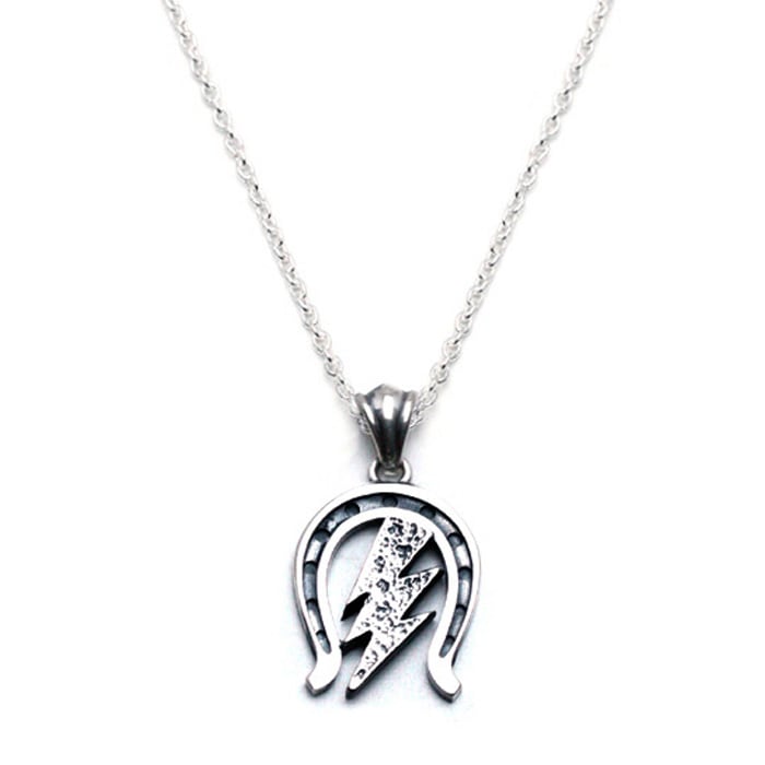 LUCKY HORSESHOE Necklace / Thunder Silver