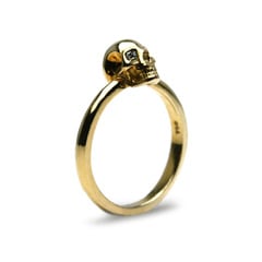 Small Skull Ring / K18Gold & Diamond