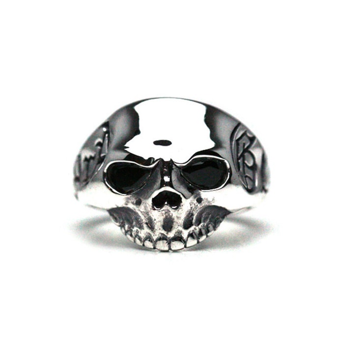 AG Skull Ring / Onix Stone Eyes