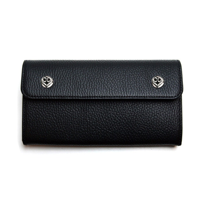 ArgentGleam Classic Long Wallet / ハートボタン
