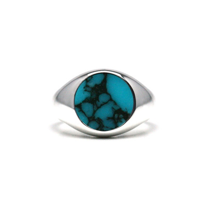 Turquoise Signet Ring/ Medium