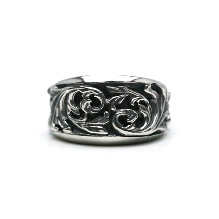 ArgentGleam Classic Acanthus Ring