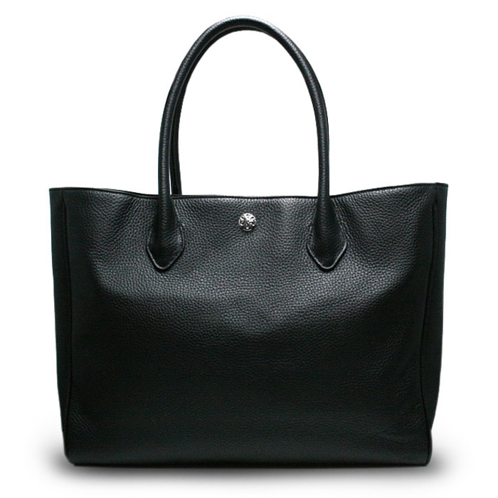 Leather Tote Bag / フラワーボタン