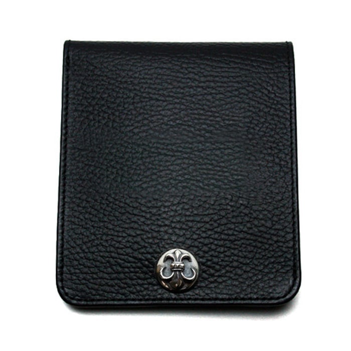 ArgentGleam Classic Short Wallet / ユリボタンLarge